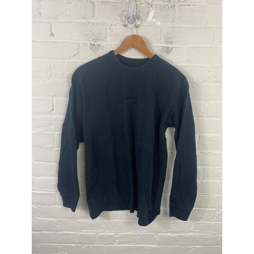 Nike Women's Crewneck Pullover Sweatshirts Long Sleeve Black Size Small